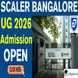 Scaler Bangalore UG Admission Open for March Intake 2026; Apply Till March 20